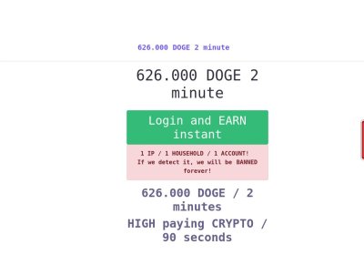 DOGE25 125.000+ Earn DOGE coin EVERY 10 seconds