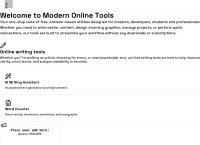 Modern Online Tools