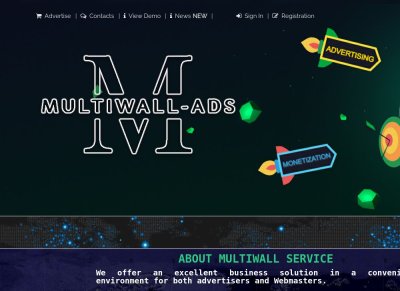 MultiWall - Service for traffic monetization and active promotion on the Internet