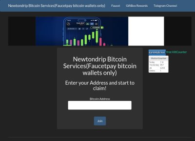Newtondrip Bitcoin Faucet