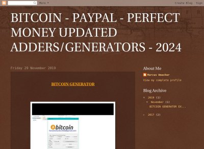 BITCOIN-PAYPAL-PERFECT MONEY UPDATED GENERATORS/ADDERS